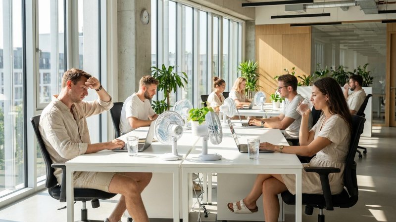 Hitze und Produktivität: Klimatisierung in Büros als wirtschaftlicher Faktor