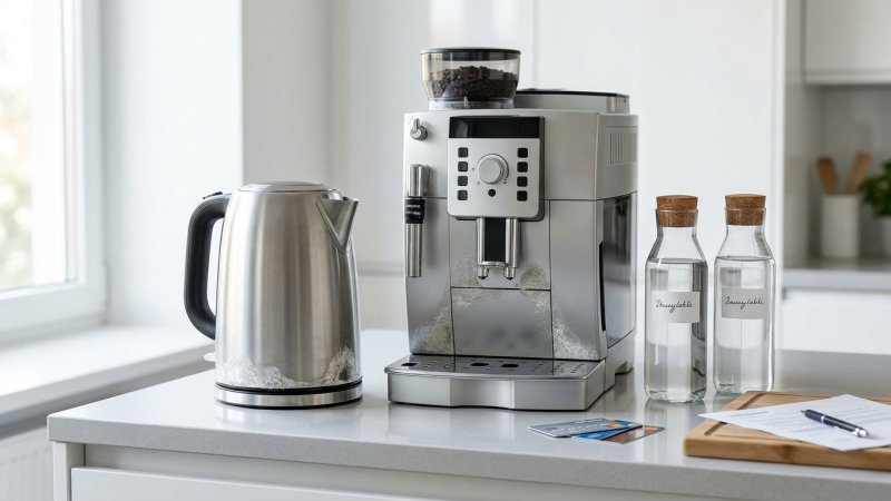 Kalk aus Wasserkocher und Kaffeemaschine entfernen: Anleitung und sichere Mittel