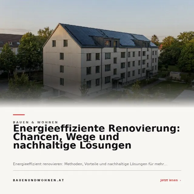 Share-Card fuer Energieeffiziente Renovierung: Chancen, Wege und nachhaltige Lösungen