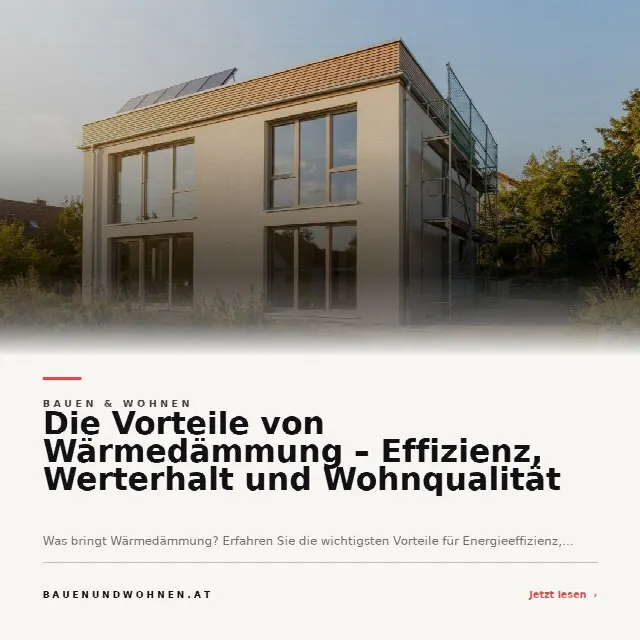 Share-Card fuer Die Vorteile von Wärmedämmung – Effizienz, Werterhalt und Wohnqualität