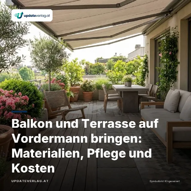 Share-Card fuer Balkon und Terrasse auf Vordermann bringen: Materialien, Pflege und Kosten