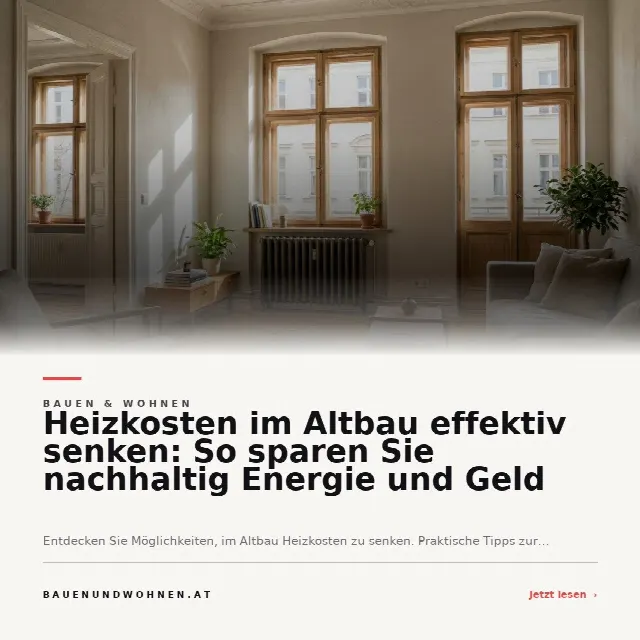 Share-Card fuer Heizkosten im Altbau effektiv senken: So sparen Sie nachhaltig Energie und Geld