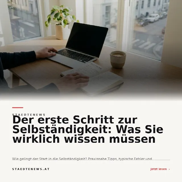 Share-Card fuer Der erste Schritt zur Selbständigkeit: Was Sie wirklich wissen müssen