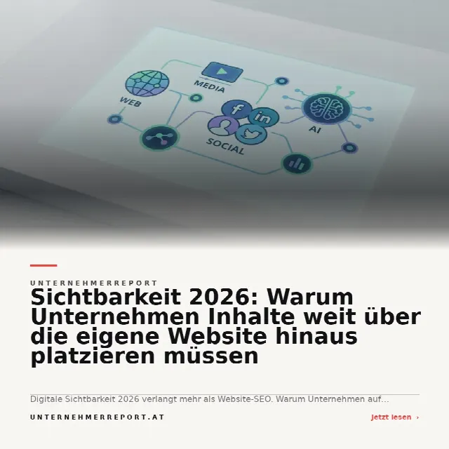 Share-Card fuer Sichtbarkeit 2026: Warum Unternehmen Inhalte weit über die eigene Website hinaus platzieren müssen
