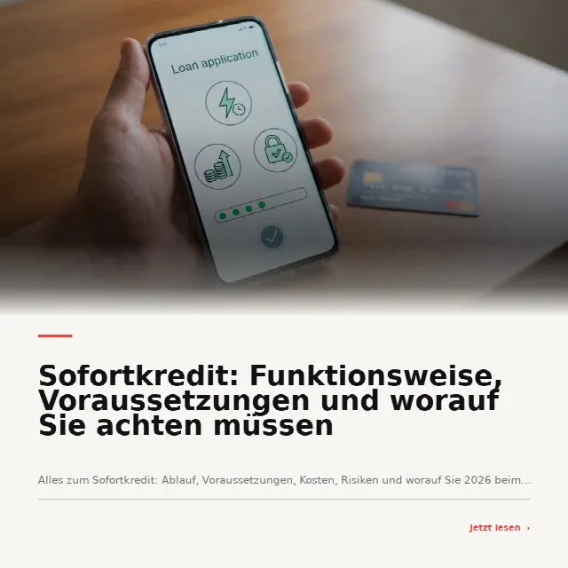 Share-Card fuer Sofortkredit: Funktionsweise, Voraussetzungen und worauf Sie achten müssen
