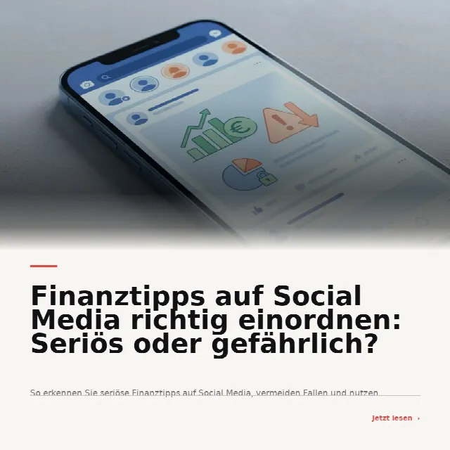 Share-Card fuer Finanztipps auf Social Media richtig einordnen: Seriös oder gefährlich?