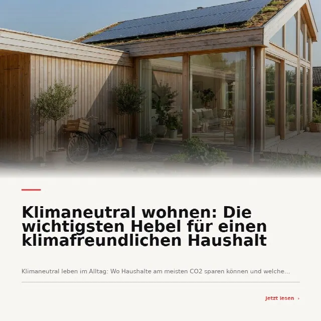 Share-Card fuer Klimaneutral wohnen: Die wichtigsten Hebel für einen klimafreundlichen Haushalt