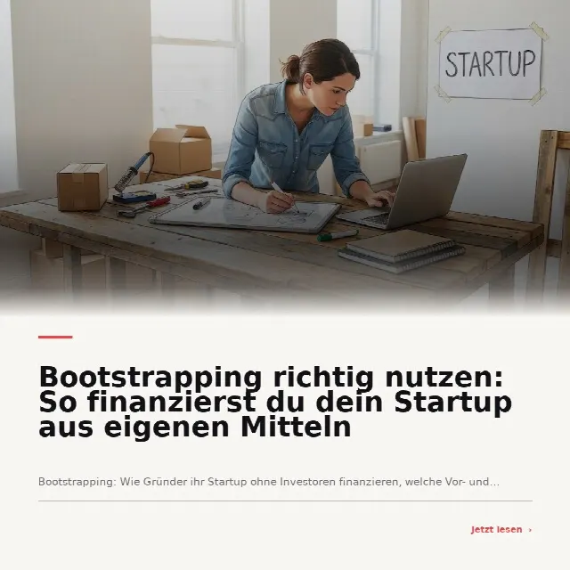 Share-Card fuer Bootstrapping richtig nutzen: So finanzierst du dein Startup aus eigenen Mitteln