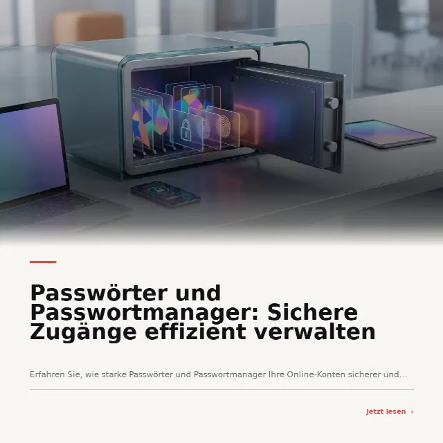 Share-Card fuer Passwörter und Passwortmanager: Sichere Zugänge effizient verwalten