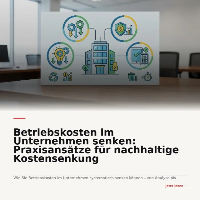 Share-Card fuer Betriebskosten im Unternehmen senken: Praxisansätze für nachhaltige Kostensenkung
