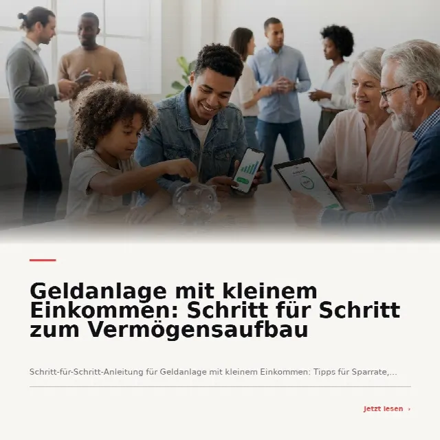 Share-Card fuer Geldanlage mit kleinem Einkommen: Schritt für Schritt zum Vermögensaufbau