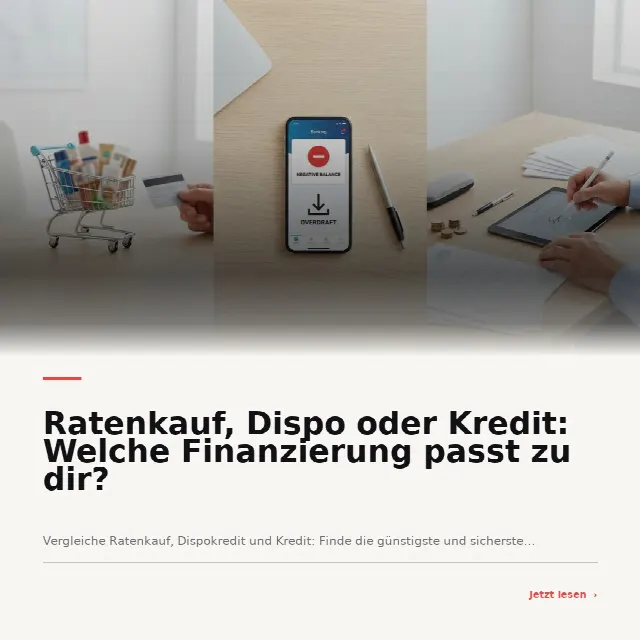 Share-Card fuer Ratenkauf, Dispo oder Kredit: Welche Finanzierung passt zu dir?