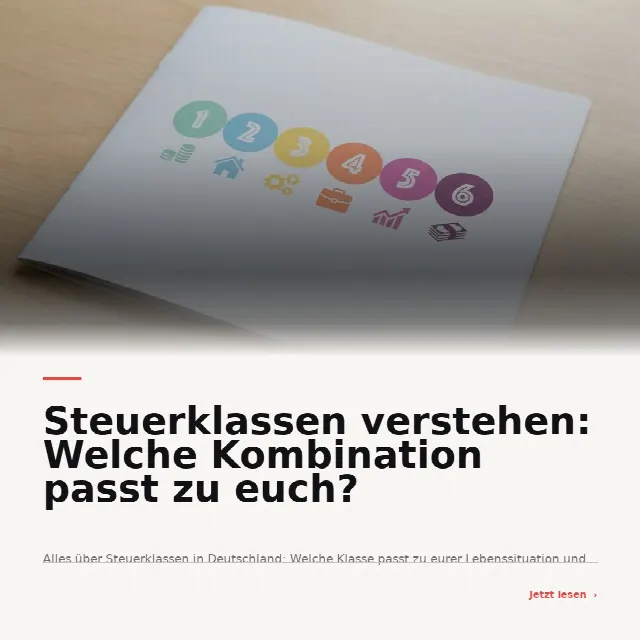 Share-Card fuer Steuerklassen verstehen: Welche Kombination passt zu euch?