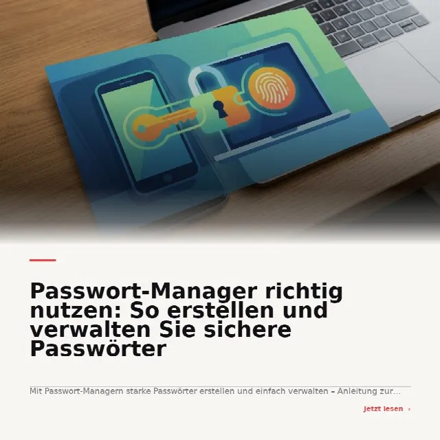 Share-Card fuer Passwort-Manager richtig nutzen: So erstellen und verwalten Sie sichere Passwörter