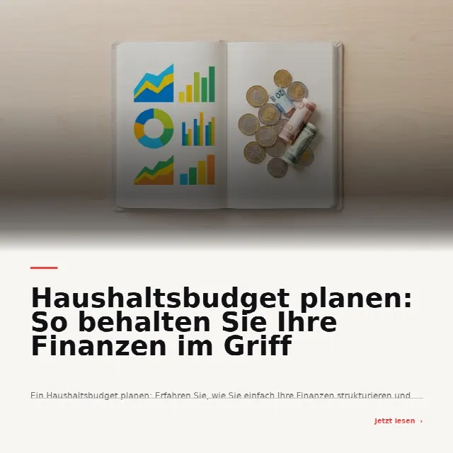 Share-Card fuer Haushaltsbudget planen: So behalten Sie Ihre Finanzen im Griff