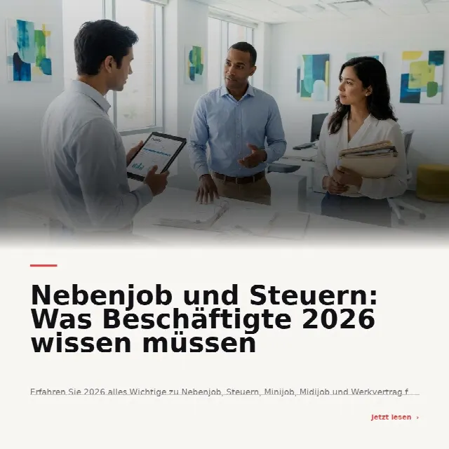 Share-Card fuer Nebenjob und Steuern: Was Beschäftigte 2026 wissen müssen