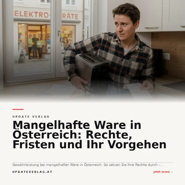 Share-Card fuer Mangelhafte Ware in Österreich: Rechte, Fristen und Ihr Vorgehen
