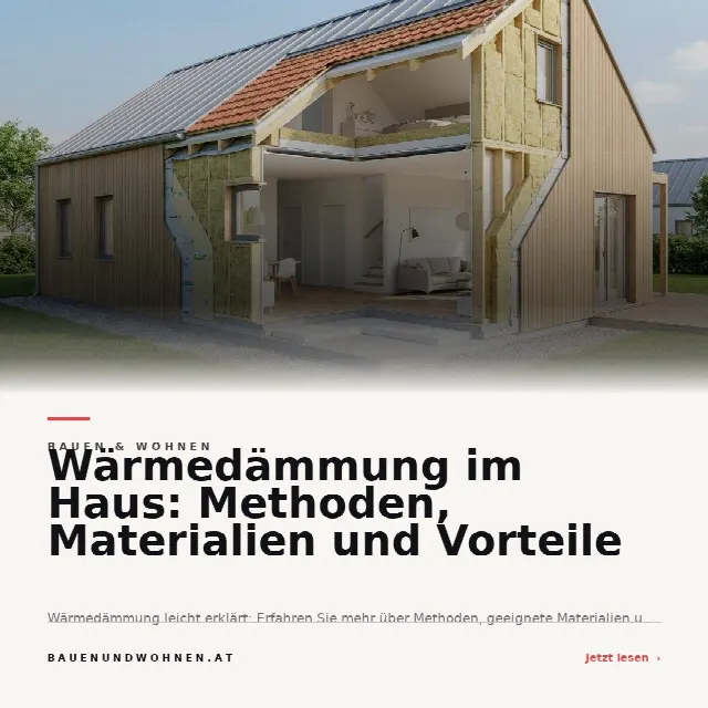 Share-Card fuer Wärmedämmung im Haus: Methoden, Materialien und Vorteile