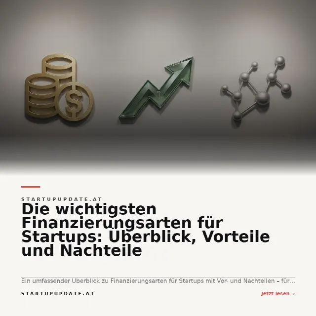 Share-Card fuer Die wichtigsten Finanzierungsarten für Startups: Überblick, Vorteile und Nachteile