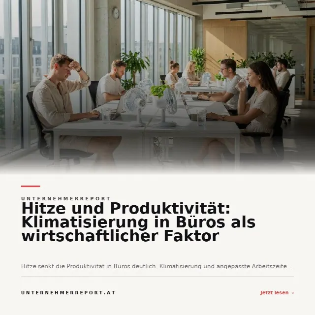 Share-Card fuer Hitze und Produktivität: Klimatisierung in Büros als wirtschaftlicher Faktor