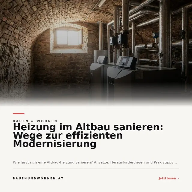 Share-Card fuer Heizung im Altbau sanieren: Wege zur effizienten Modernisierung