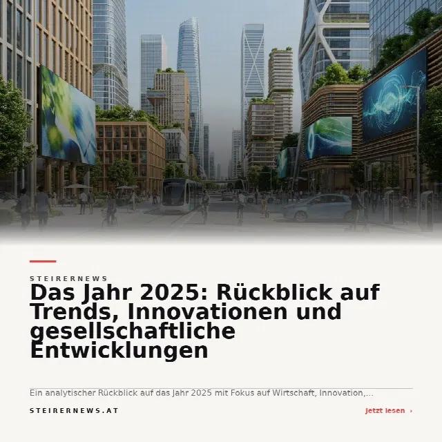 Share-Card fuer Das Jahr 2025: Rückblick auf Trends, Innovationen und gesellschaftliche Entwicklungen