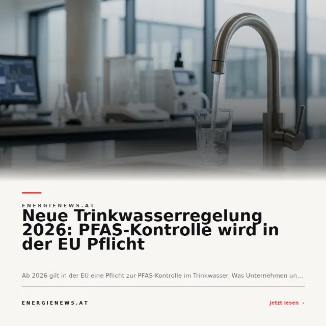 Share-Card fuer Neue Trinkwasserregelung 2026: PFAS-Kontrolle wird in der EU Pflicht