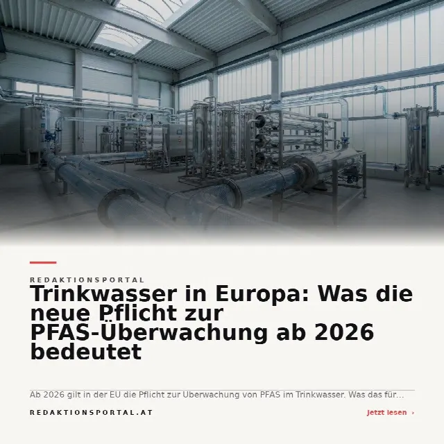 Share-Card fuer Trinkwasser in Europa: Was die neue Pflicht zur PFAS-Überwachung ab 2026 bedeutet