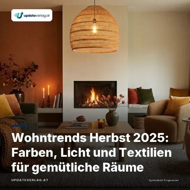 Share-Card fuer Wohntrends Herbst 2025: Farben, Licht und Textilien für gemütliche Räume