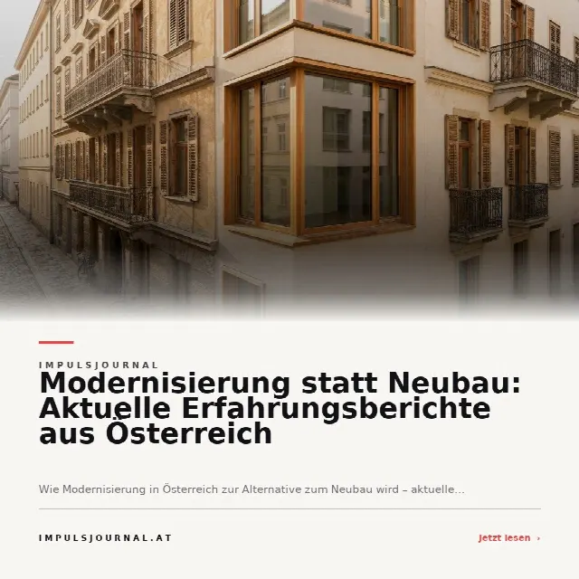 Share-Card fuer Modernisierung statt Neubau: Aktuelle Erfahrungsberichte aus Österreich