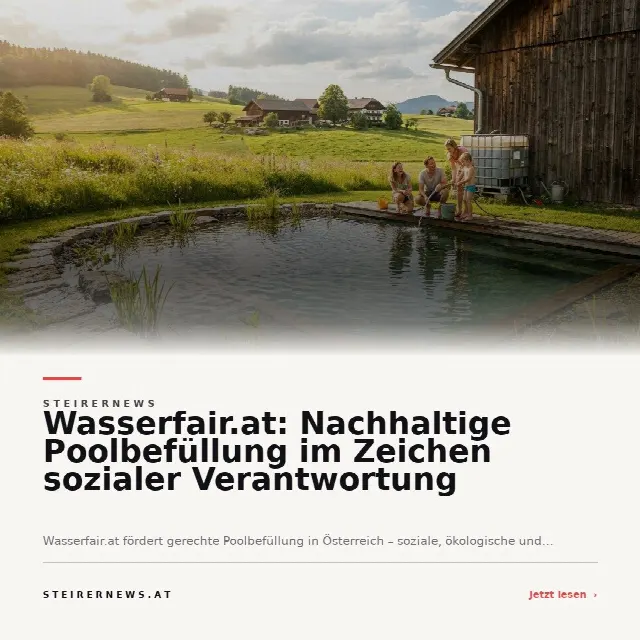 Share-Card fuer Wasserfair.at: Nachhaltige Poolbefüllung im Zeichen sozialer Verantwortung