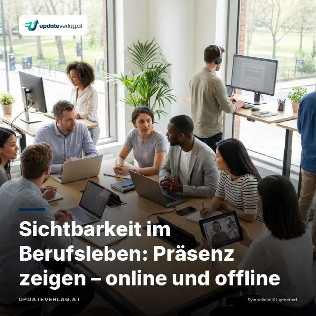 Share-Card fuer Sichtbarkeit im Berufsleben: Präsenz zeigen – online und offline