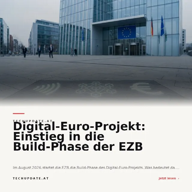 Share-Card fuer Digital-Euro-Projekt: Einstieg in die Build-Phase der EZB